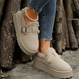 Breakj Snow Boots Women 2025 Winter New Retro Birken Cotton Boots Plus Thick Thick Cotton