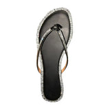 Woman Gold Flat Bling Flip Flops Woman Casual Fashion Beach Shoes Female Slippers Lady Slides Footwear Hot Sale Plus