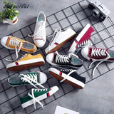 Summer Fashion Women Casual Shoes Lace-Up Comfortable Flat Casual Shoes slipony Woman Footwear Leisure Women Canvas