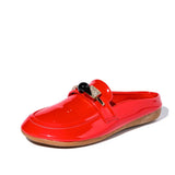 Luxury Slides Women Mules Summer Sandals flat Leather slippers Multicolor designer brand shoes