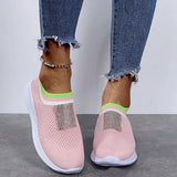 Casual Shoes Fashion Breathable Walking Mesh Flat Shoes Sneakers Women 2021 Tenis Feminino Pink Black Shoes