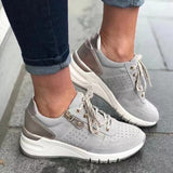Breakj New Casual Women's Shoes Lace Lace Platform Large Size Single