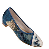 Breakj Women's Shoes Printed Embroidered Cloth Shoes Women's Single Shoes Hanfu Shoes National Style Satin New Collocation Cheongsam National Style Retro Embroidered
