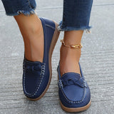 Breakj Autumn New Lefu Shoes Casual Shoes Bean Shoes Large Size Women's Shoes Flat Heel Elderly Mother Shoes Women's Single