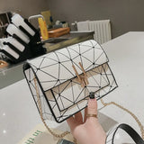 Women Shoulder Bags 2022 Summer New Korean Version of The Messenger Bag Handbag Chain Wild Crack Printing Wild Shoulder