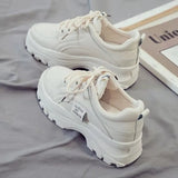 Women's Shoes Spring 2023 New Platform Platform Increased Women's Shoes Solid Color Leisure