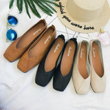 And Autumn New Korean Version Of The Square Bottom Of The Flat Bottom Single Shoes Female Harajuku Student Bean Shoes Shallow Lazy