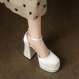 Breakj Ultra-High Heel Sandals Waterproof Table Thick-Soled Thick Heel Hate Tiangao Show Women's Shoes Silk And Satin Main Wedding Shoes