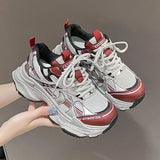 Small White Shoes Female Online Celebrities Breathable 2024 New Heightened Leisure Daddy Shoes All Kinds Of Lightweight Sports
