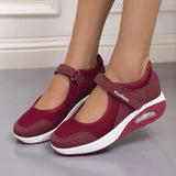 Cushion Platform Sneakers Women Breathable Mesh Spring Summer Casual Shoes Woman Plus Size 44 Ankle Strap Flats Zapato