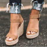 New Ladies Shoes Platform Sandals Women Comfortable Wedges High Heels Pumps Sandalas Espadrilles Female Summer Plus Size