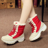 Shoes Women Boots Plus Size 42 Waterproof Platform Boots For Women Snow Boots Women Winter 2019 Botas Mujer Black