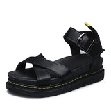 New Women's Summer Comfort Shoes Fashion Open Toe Women's Sandals Platform Sandals Large Size One-way Buckle Woman