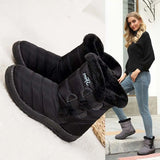 Winter Boots For Women Shoes 2020 Waterproof Women Ankle Boots With Warm Fur Ladies Shoes New Brand Botas Mujer Size