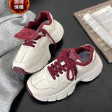 Breakj Shoes Women's Low Top (Help High Less Than Cm) Year Winter Rubber