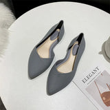 Shoes PVC Summer Jelly Shoes Women Sandals Pointed Toe Casual Flat Soft Bottom Female Slip on Shallow Ladies Single