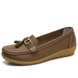 New Arrival Shoes Woman Genuine Leather Women Flats Slip On Women's Female Moccasins