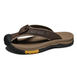 Baotou Flip-Flops Flip-Flops Sandals Male Breathable Light Dad Slippers Daily Household Casual Shoes Korean