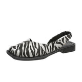 Breakj Summer Bag Head A Cool Single Shoes Children Square Grandmother Shoes A Foot Lazy Bean Sandals
