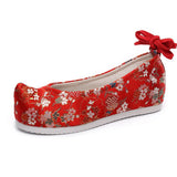 Breakj Shoes, Hanfu Shoes, Brocade Pomegranate Flower Jacquard, Ancient Women's Single