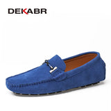 Handmade Men Loafers Luxury Genuine Leather Casual Shoes Comfortable Soft Driving Shoes Warm Fur Plus Office