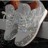 Breakj 2023 New Loose Cake Lily Casual Shoes Breathable Water Drill Thick-Soled Sports