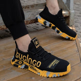 Safety Shoes Fashion Work Shoes Men New Steel Toe Shoes Puncture Proof Work SneakerS Male Flats Men Work Safety Boots
