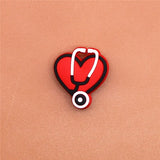 Sale 1pcs Shoe Charm Decorations Delicate Heart Skull Shoe Accessories Original Sandal Buckles fit Bracelet Croc JIBZ