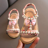 Style Sandals Children Casual Shoes Toddler Kids Girls Beach Sandals Cute Bow Girls Princess Shoes 1-10 Years