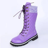 Women's Boots Autumn Fashion Mid-calf Martin Boots Women Non Slip Snow Boots Side Zipper Size 43 Platform Boots Botas