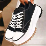 Women Sneakers Casual Spring/Autumn Women Walking Shoes Soft Fashion Lace-Up Female Outdoor Ladies