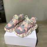 New Women Sneakers Fashion Women's Sports Shoes Casual Shoes Woman Comfortable Breathable graffiti Female Platform