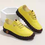 Breakj Single Shoes 2025 Autumn New Soft Back Hand Sewing Large-Size Casual Women's One-Legged Lazy