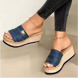 Sandals 2022 Summer Female Slippers Flat Woman Peep-toe Comfort Slip-on Casual Shoes Mujer