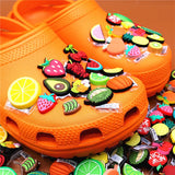 Various Fruit Designer Shoe Charms 5pcs/lot Croc Buckle Accessories Luxury Clog Jewelry Decorations Gift Preferred