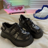 2022 NEW Lolita shoes chain platform shoes Japanese JK uniform shoes Kawaii mocassin loafers women college girls mary jane