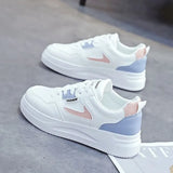 Breakj Small White Shoes Women 2025 Spring And Autumn New Trend Of Thick-Soled Shoes Korean Plate Tagonal Tagonal Student Women's