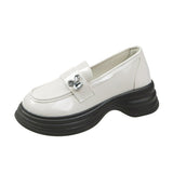 Loafer Women's Fall 2023 New British Vintage Leather Shoes With Single Shoe Casual Women's