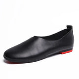 And Autumn New Original Retro Art Handmade Single Shoes Line Women's Shoes Flat Soles Soft Bottom Shallow Women's