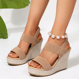 Breakj 2025 Summer Fish Mouth Fashion Thick Soles Tight Feet Comfortable Large Size Sandals