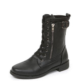 Martin Boots Autumn Flat Bottom Big-Size Belt Buckle Low With Knight Boots