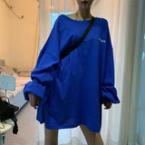 T-shirts Women Spring Korean Style Loose Harajuku All-match Womens Print O-Neck Full Sleeve Female Leisure Trendy