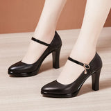 Model Catwalk High Heels Women's Waterproof Table Tip Large Size 40-43 Fine Heels Professional Single Shoes Work
