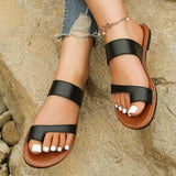 Breakj Slippers Female 2023 Spring And Summer New Pure Color Round Head Wear Casual Large Size Set Toe Cool Drag
