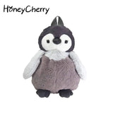 Women Doll Backpack New Cute Penguin Backpack Plush Doll Mini Backpack Kids School Small