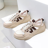 Breakj 2025 New Korean Version Ins Breathable Small White Shoes Women's Low Top Casual Platform Women's Platform Shoes