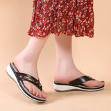 Breakj New Sandals Women Metal Buckle Beach Net Red Flipper Women Summer Slope And Large Size Women