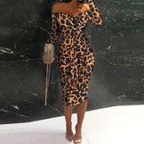Fashion Solid Ladies Long Sleeve Bodycon Dress Sexy Hollow Out Women Party Dress Spring Autumn New Elegant Off Shoulder