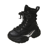 Breakj Bottom Martin Boots Female Autumn Winter Popular New Station Locomotive Boots Female Boots Cartoon Korean Version High Help Ankle