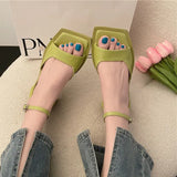 Summer New Narrow Band Women Sandal Shoes Fashion Thick Heel Ladies Elegant Rome Open Toe Sandalias Dress Pumps